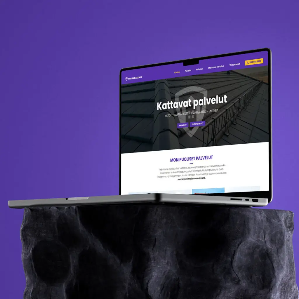 Varmarakenne nettisivukuvitus