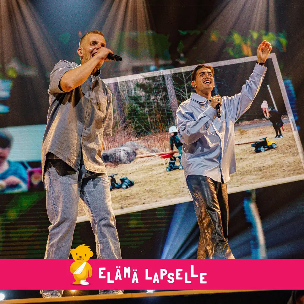 Elämä lapselle -konsertti Elastinen ja Robin